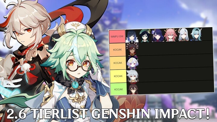 Final 2.6 Tierlist! 4 Star Juga Ga Kalah Sama 5 Star Kok! - TopUp Di D2CGamingStore | Genshin Impact