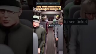 Moment Nenek Nyanyi Musik Keras Bus Simulator#gaming #games #tiktok #bussid #funny #shorts #viral