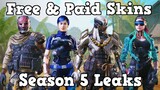SEASON 5 LEAKS | All Free, Lucky Draw, Crate, & Bundle Characters Skins | COD Mobile | CODM