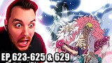 On Our Way To Dressrosa!! | One Piece REACTION Episode 623, 624, 625, & 629