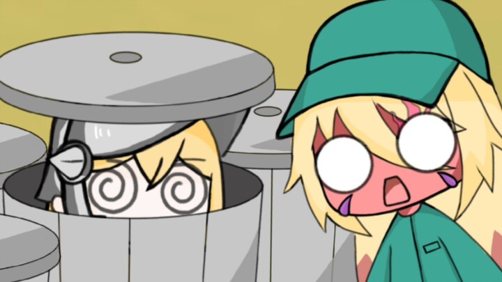 [Kan Gong] Beth: Damn, there's a stupid face in the trash can!