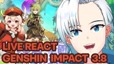 LIVE REACTION - Trailer Versi 3.8 "MUSIM PANAS !? TAMAN FANTASI MISTERIUS [GENSHIN IMPACT 3.8 ]