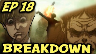 The Death of THE BEAST TITAN?? | Attack On Titan Season 4 Episode 18 BREAKDOWN