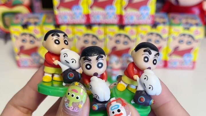 "Opening the blind box" Crayon Shin-chan movie version of food and toys blind box! Got tricked? Ther