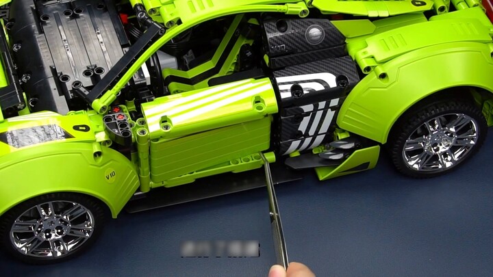 Building Block Supercar + ชุดรูปลักษณ์เสริม คุณสามารถมีได้มากกว่านั้นจริงๆ! K box 10516 ดัดแปลง Audi