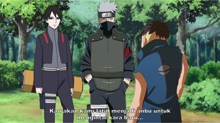 Kakashi dan Sai Melatih Kawaki menjadi Anbu untuk melakukan misi penyelidikan New Kara