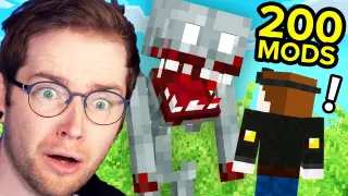 I Played Minecraft With Over 200 MODS.. It Didn't Go Well..