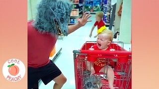 Try Not To Laugh || Funny Baby HALLOWEEN || Cool Peachy