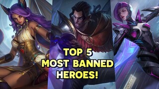 Tốp Mỡ | TOP 5 TƯỚNG BỊ BAN NHIỀU NHẤT TRONG MOBILE LEGENDS?! Thả Ra Đừng Hỏi Tại Sao Thua?