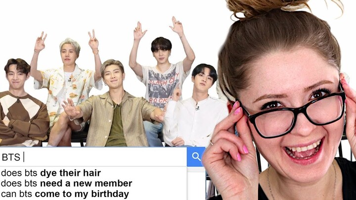 Americans React To BTS Answer the Web's Most Searched Questions