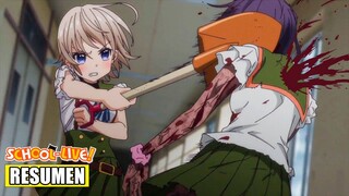 🔶QUEDAN ATRAPADAS EN SU ESCUELA EN UN APOCALIPSIS ZOMBIES! | Gakkou Gurashi RESUMEN