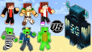 All JJ and Mikey VS Warden Minecraft