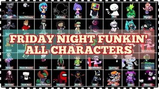 Friday Night Funkin' All Characters Names | FNF All Characters Name | Kapi Beethoven Virus Garcello