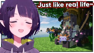Ina's Minecraft stream is just her real-life simulation