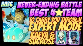 EVENT Never-Ending Battle  DAY 6 - BEST 4 STAR team to Carry You Through Expert Mode