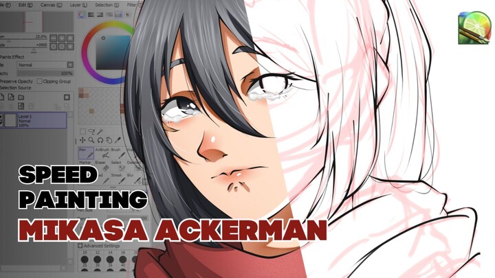 SpeedPaint - Mikasa Ackerman (Attack on Titan)