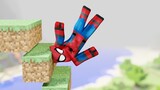 Spiderman's first day as a superhero - MINECRAFT
