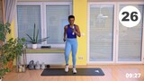 25 Minute Dumbbells Power Walk At Home Workout to Flatten Your Tummy and Sculpt your eintire body