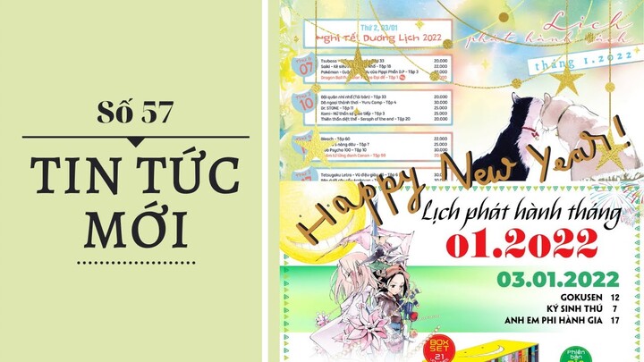 NEWS #57: Lịch Phát Hành Tháng 1/2022 Từ NXB Kim Đồng Và NXB Trẻ | Video Đầu Tiên Của Năm 2022!!!