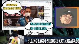 ANG SAGOT NI DOGIE SA HULING SINABI NI MAKAGAGO AT BRUSKO BRO JONAHRENZ- (NADAMAY PA ANG MAGULANG)