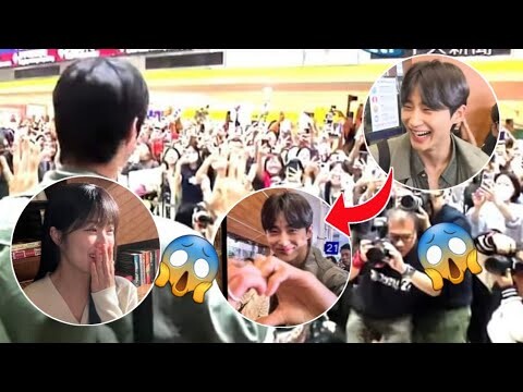 Byeon Woo Seok MOBBED at the Airport. Both in Korea and in Taiwan|| Kim Hye Yoon REACTION 😱