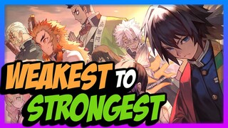 The Hashira Ranked from Weakest to Strongest! | Demon Slayer/Kimetsu no Yaiba