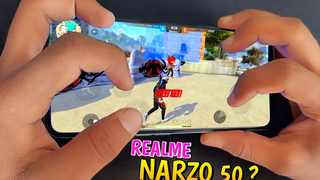 REALME NARZO 50 แกะกล่อง 🎁AND HANDCAM 📲 SETTINGS ⚙️ HUD + SENSI + DPI FREE FIRE HIGHLIGHTS 😍