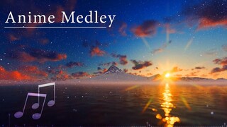 Anime Medley - Relaxing Instrumental Piano / J-Pop (Waterflame vs pftq)