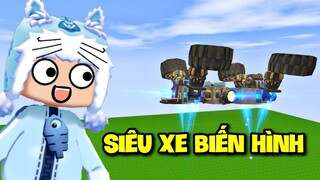 MEOWPEO THỬ THÁCH LÁI SIÊU XE BIẾN HÌNH MÁY BAY VIP NHẤT TRONG MINI WORLD