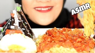 ASMR INDOMIE ABANG ADEK PEDAS MAMPUS|ONIGIRI JAPANESE RICE BALLS|TELOR CEPLOK COLLAB WITH MY FRIENDS