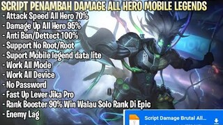 Script Damage Mobile Legends + Attack Speed No Password Patch Terbaru | Mobile Legends