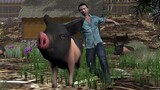 Huanong's Story Episode 3 This fragrant pig always likes to fight, so it won't work like this