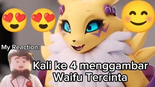 Kali ke 4 MENGGAMBAR RENAMON❤❤❤