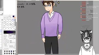 Art: Creating my OC based on my birthday! || Sutefu Kimura VODS