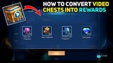 HOW TO CONVERT VIDEO CHESTS INTO REWARDS || MOBILE LEGENDS