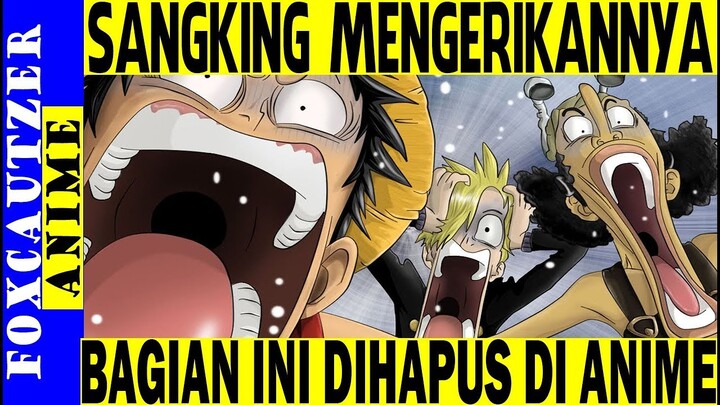 Tidak Terduga , Karena Sangat Menyeramkan Bagian Manga ini Dihilangkan di Animenya ( One Piece )