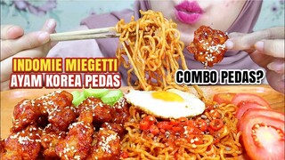 ASMR INDOMIE MIEGHETTI PAKE AYAM KOREA | DOUBLE PEDASNYA