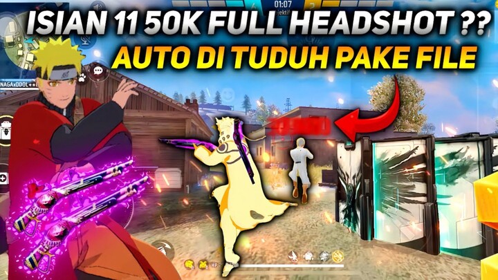 ISIAN 50K 1VS1 FULL HEADSHOT DI TUDUH MUSUH PAKE FILE ??