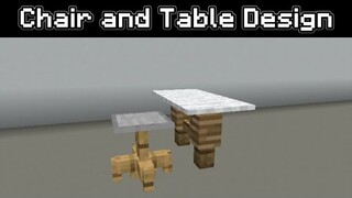 ✓Minecraft: Simple Chair and Table Design