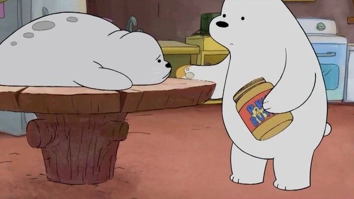 The ingredients are so cute that the white bear can't bear to eat them ꒰ *•ɷ•* ꒱ The little seal is 