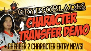 Cryptoblades - Transfer Character Step by Step DEMO + CHEAPER 2 Characters Entry News