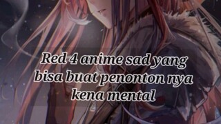 red anime sad