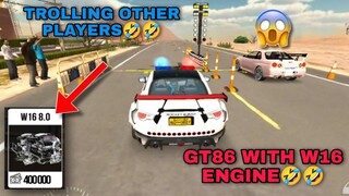 what if subaru brz have w16 engine? how fast it could be?  car parking multiplayer roleplay