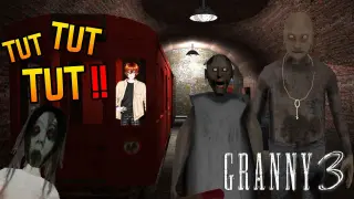 Kakek Nenek Matanya Buta, Aku Kabur Pakai Kereta - Granny 3 #2
