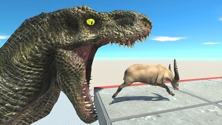 Avoid T-rex Bite - Animal Revolt Battle Simulator