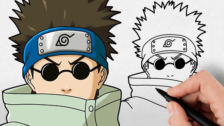 How to Draw Shino Aburame | Naruto Easy Anime Drawing