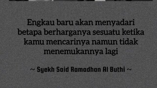 jadi jangan menyia nyiakan hal apapun walaupun itu hal sepele
