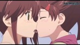 Anime yuri kiss 19 - Kiss x Sis - Riko x Ako - anime kiss moments - ecchi lesbian tongue