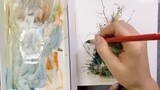 Watercolor Christmas Tree Tutorial ~ Cái cuối cùng của chủ đề Giáng sinh