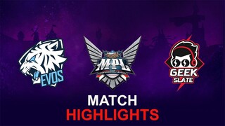 EVOS Legends vs Geek Slate HIGHLIGHTS MPL ID S11 | GEEK vs EVOS